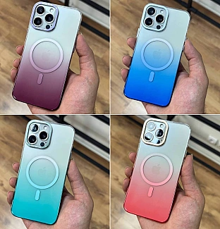 قاب کریستالی متال رینگ به همراه مگ سیف iphone
